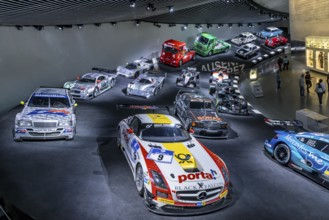 The Mercedes-Benz Museum in Stuttgart presents a journey through the automotive history of the