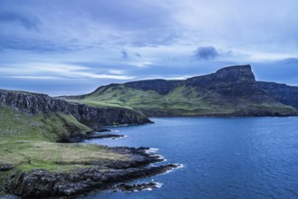 Cliffs over Neist Point Lighthouse, Isle of Skye, Scotland, UK