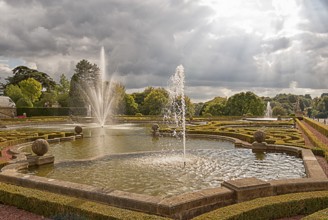 The gardens of Blenheim Palace, the largest non-royal aristocratic residence in Great Britain,