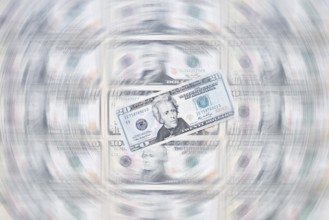 US dollar notes, 10 dollars, 20 dollars, banknotes