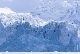 Glacier tongue, ice, break-off edge, sea, Fugelfjorden, Spitsbergen, Svalbard