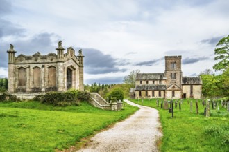 St Michael Church and Cemetery, Lowther Castle and Gardens, Lowther, Cumbria, England, United