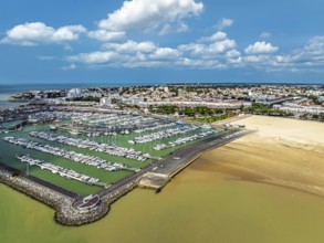 Royan from a drone, Nouvelle-Aquitaine, Charente-Maritime, France