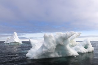 Iceberg, glacier ice, Alkefjellet, Scandinavia, Spitsbergen