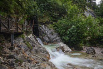 Natural beauty of the Alps, the Innersbachklamm gorge near Unken in Austria