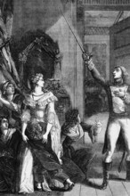 At dawn on 5 October 1789, the day of the Women's March on Versailles, a crowd invaded the palace.