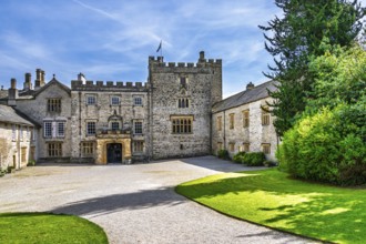 Sizergh Castle and gardens, Helsington, Cumbria, England, United Kingdom