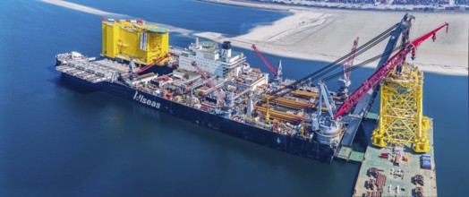 Pioneering Spirit. Workboat of the Swiss offshore service provider Allseas. The world's largest