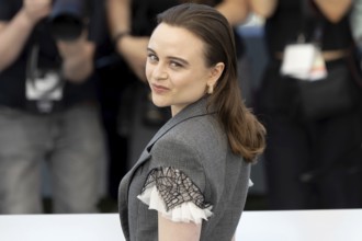 Cannes, France - 15.5.2024: Lena Urzendowsky during the photocall for SOUND OF FALLING at the 78th