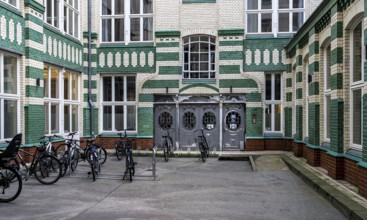 Old town house, historic residential and commercial building in Berlin Mitte, Klosterstraße,