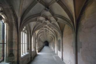 Cloister of Bebenhausen Monastery, built around 1500, Bebenhausen district of Tübingen,