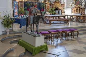 Palmesel in the Basilica of St Alexander and St Theodor, Sebastian-Kneipp-Straße 1, Ottobeuren,