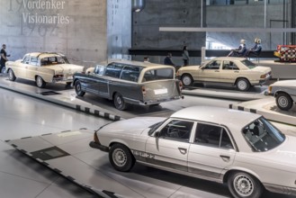 The Mercedes-Benz Museum in Stuttgart presents a journey through time through the automotive