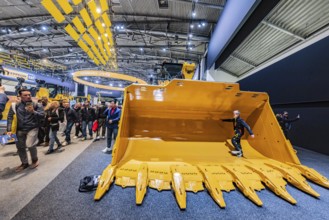 Construction machinery from the US company Caterpilar. BAUMA Munich, 34th World's Leading Trade