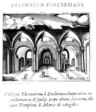 Le terme diocletiane, The Baths of Diocletian were a thermal bath complex in ancient Rome, Italy,