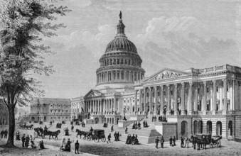 Dome of the Capitol Building, seat of the US Congress, legislature, architecture, architectural