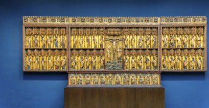 Interior design with paintings and exhibits in the Hamburger Kunsthalle, art museum am