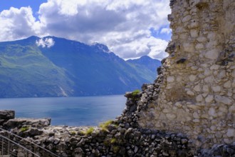 Panorama viewpoint, defence defence tower, Bastione, Bastione ruins, Riva del Garda, Lake Garda,
