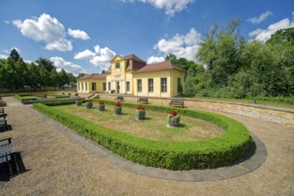 Orangery, castle park, Museum Zeitzer Schloss Moritzburg, early baroque style, Zeitz,