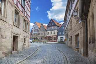 Melchior-Otto-Platz with St John's Fountain in Kronach, Germany