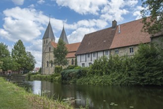 Langenhorst Abbey, church and abbey building, abbey district, Ochtrup, Münsterland, North