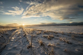Landscape, Ring Road, Winter, Snow, Clouds, Sunrise, Iceland*Landscape, Ring Road, Snow, Clouds,