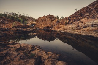 Sunrise Edith Falls in northern Australia, Australia