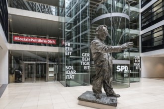 Statue of Willy Brandt in the Willy Brandt House, Berlin, Germany