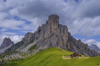 Pass Giau, Ra Gusela mountain, Ampezzo Dolomites, Cadore, Veneto, Italy