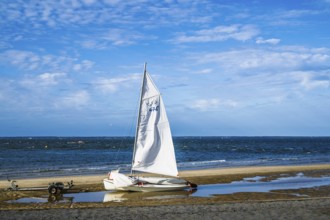 Marina and Beach in Arcachon, Gironde, France