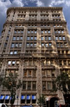 Decorative terracotta façade in French Renaissance style, New York City, USA