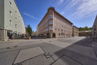 Restaurant Poststuben, street, building, general architecture, blue sky, cirrostratus clouds,