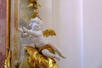Putti Johann Bapist Straub, Monastery Church of St Dionysius and Juliana, Benedictine Abbey
