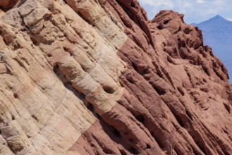 Rock formations in the Fire Canyon area at Valley of Fire State Park near Overton, Nevada