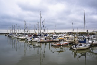 Marina in Le Verdon-sur-Mer, Nouvelle-Aquitaine, Gironde, France