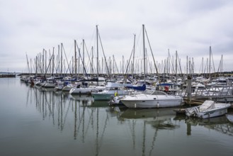 Marina in Le Verdon-sur-Mer, Nouvelle-Aquitaine, Gironde, France