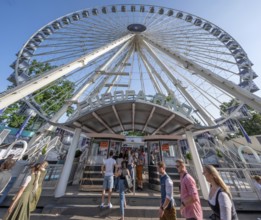 Ferris wheel at the Erlangen Bergkirchweih, traditional twelve-day folk festival, Erlangen, Middle