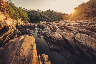 Sunrise Edith Falls in northern Australia, Australia