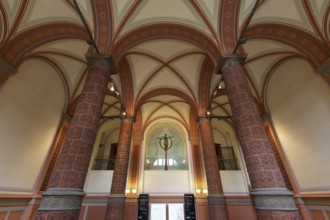 Aula in the main building of the University of Rostock, Mecklenburg-Vorpommern, Germany