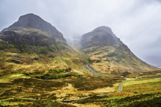 Three Sisters, Glencoe Valley, Argyll, Scotland, United Kingdom