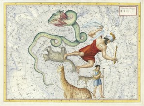 Sign of the zodiac, little bear, dragon, Cepheus, star chart, universe, astrology, horoscope, after