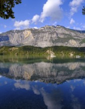 At Lago di Cavedine, behind Monte Casale, Sarca Valley, Trentino, Italy