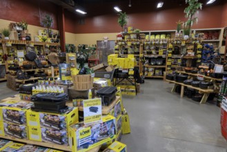 Interior of the Lodge Museum of Cast Iron and factory store in South Pittsburg, Tennessee, USA