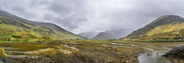 Panorama of Ault a'chruinn, Loch Duich, Scotland, UK