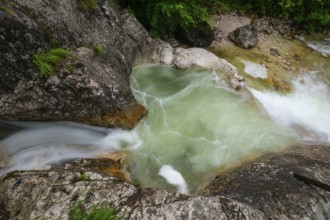 Natural beauty of the Alps, the Innersbachklamm gorge near Unken in Austria