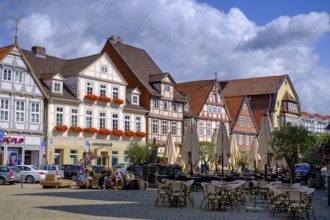 Half-timbered houses on the Great Plain, Celle, Celle, Lüneburg Heath, Lower Saxony, Germany