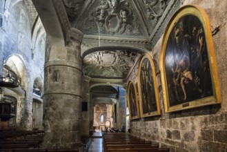 Interior view, Cathedral Notre-Dame-du-Puy, painting by Peter Paul Rubens, Grasse, Alpes Maritimes,