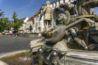 Citizens' fountain on the town hall square in Lippstadt, North Rhine-Westphalia, Germany