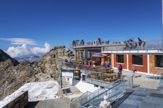 Panorama restaurant, on Piz Murtel, Corvatsch, Engadin, Graubünden, Switzerland