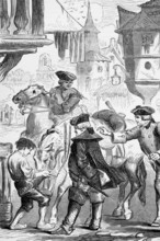 During the War of the Austrian Succession in 1744, the Duke of Belle-Isle was taken prisoner of war